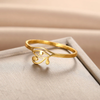 Anillo Ojo en Gota en dorado