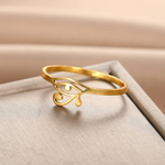 Anillo Ojo en Gota en dorado