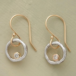 Marlene - Retro gold and silver earrings