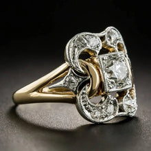 Markéta - Anillo Vintage de Zircón Baño de Oro