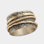 Anillo Vintage de Oro y Plata Antiguo