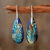 Pendientes de Piedra del Océano Azul