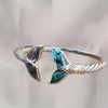 Pulsera de Cola de Plata del Océano
