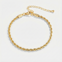 Isabela - Pulsera dorada trenzada chic