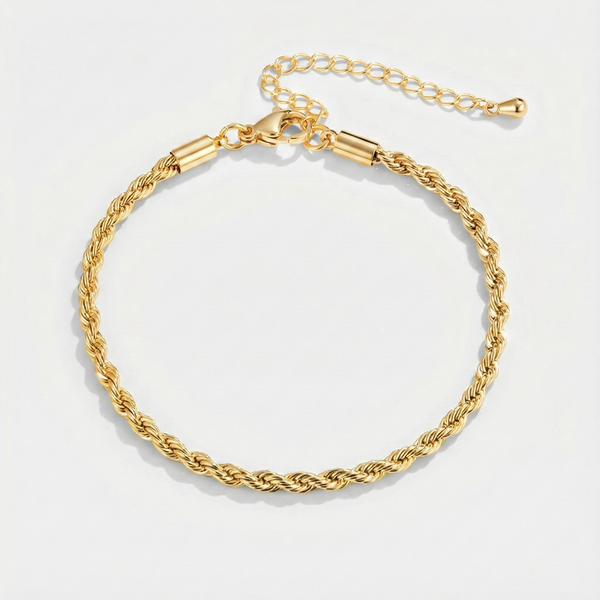 Isabela - Chic braided gold bracelet