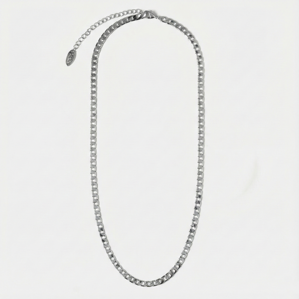 Flat link necklace