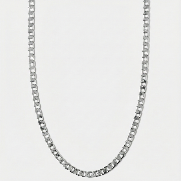 Flat link necklace