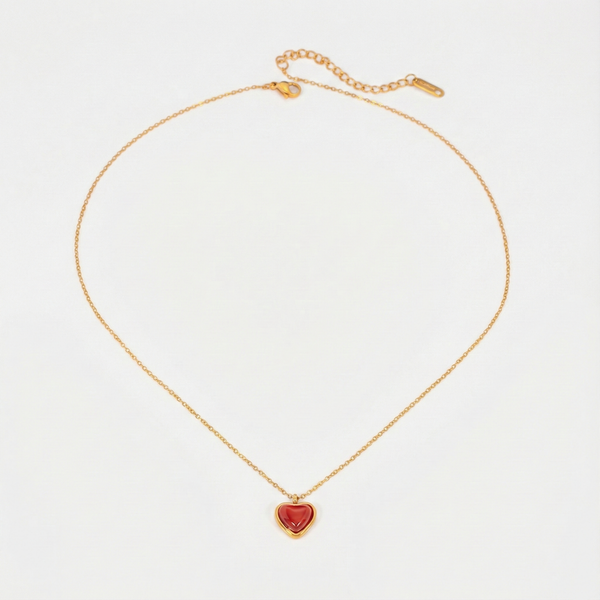 Marlena – Collar delicado con colgante de gota brillante.