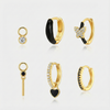 Theresia – Gold earrings with a gentle curve