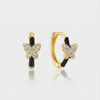 Theresia – Gold earrings with a gentle curve