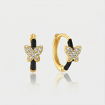 Theresia – Gold earrings with a gentle curve