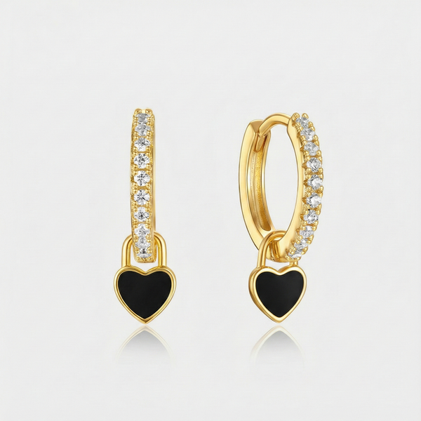 Theresia – Gold earrings with a gentle curve