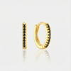 Theresia – Gold earrings with a gentle curve