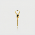Theresia – Gold earrings with a gentle curve