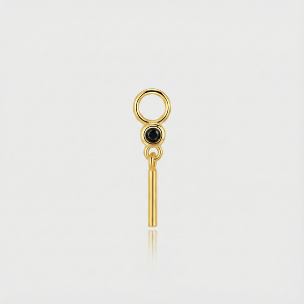 Theresia – Gold earrings with a gentle curve
