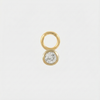 Theresia – Gold earrings with a gentle curve