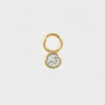 Theresia – Gold earrings with a gentle curve