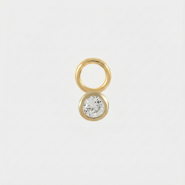Theresia – Gold earrings with a gentle curve