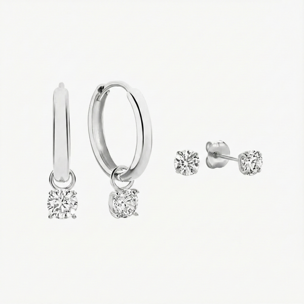 Pendientes Larmes de Lune Set