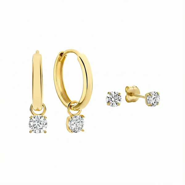 Pendientes Larmes de Lune Set