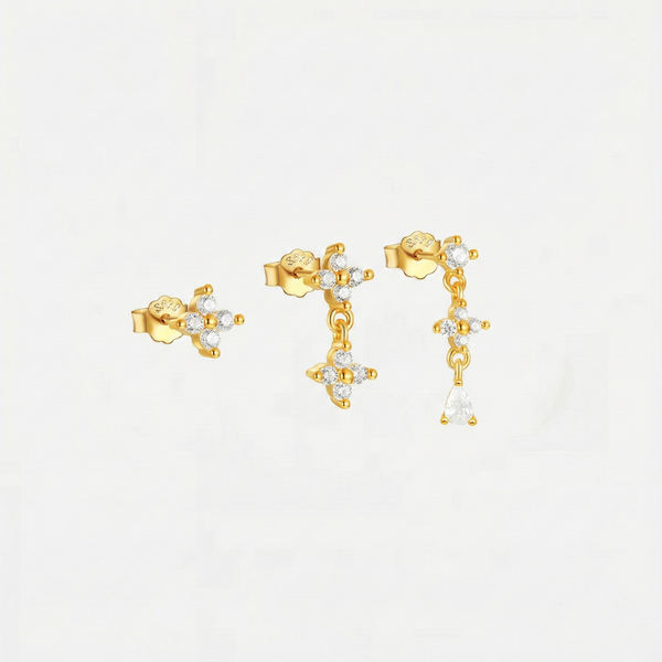 Anika – Pendientes de oro con movimiento sutil.