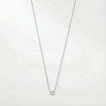 Collar Klára con piedra de moissanita