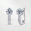 Pendientes Huggie de Moissanite Kanal