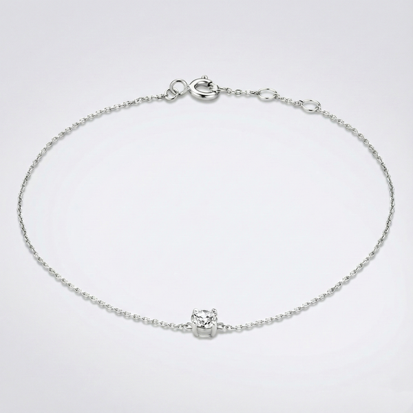 Pulsera Klára con piedra de moissanita