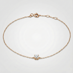 Pulsera Klára con piedra de moissanita