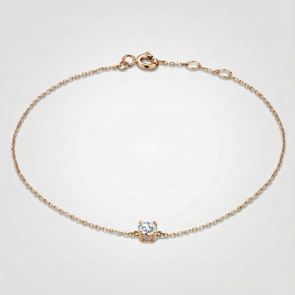 Pulsera Klára con piedra de moissanita