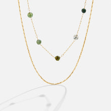 Helga - Two-layer necklace with small colorful details.