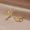 Mariana – Pendientes de plata con una silueta delgada.