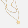 Annalena – Cadena dorada doble con colgante.