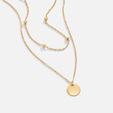 Annalena – Double golden chain with pendant.