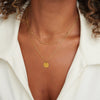 Annalena – Cadena dorada doble con colgante.