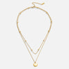 Annalena – Cadena dorada doble con colgante.