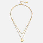 Annalena – Cadena dorada doble con colgante.