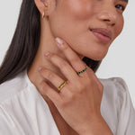 Elisa – Anillo dorado con delicada doble fila.