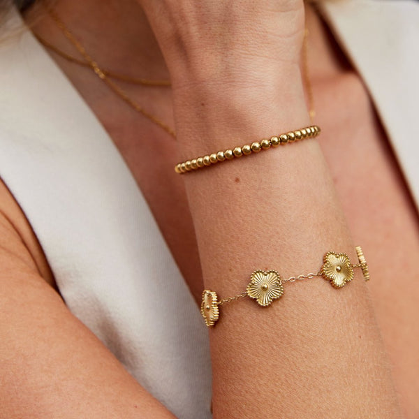 Adéla - Pulsera de perlas de oro