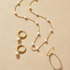 Miriam – Gold necklace with harmonious length.