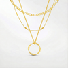 Collar abierto de tres hileras