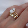 Johana – anillo solitario con diamante redondo.