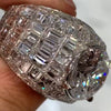 Anna-Lena – Anillo de diamante plateado con corte redondo.