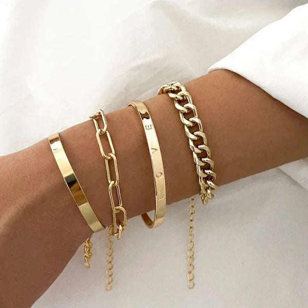 Conjuntos de pulseras Elan Mercer | Oro