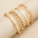 Elan Mercer Conjuntos de pulsera | Oro blanco