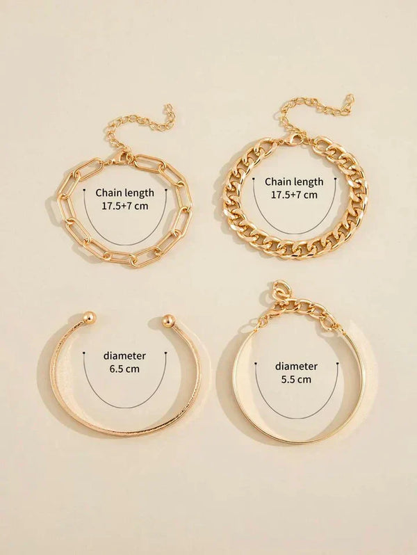 Conjuntos de pulseras Elan Mercer | Oro