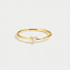 Leonie – Simple gold ring with a smooth surface.