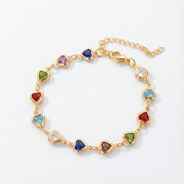 Pulsera única en forma de corazón