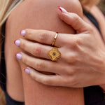 Anillo con ojo de tigre