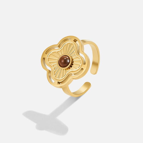 Anillo con ojo de tigre